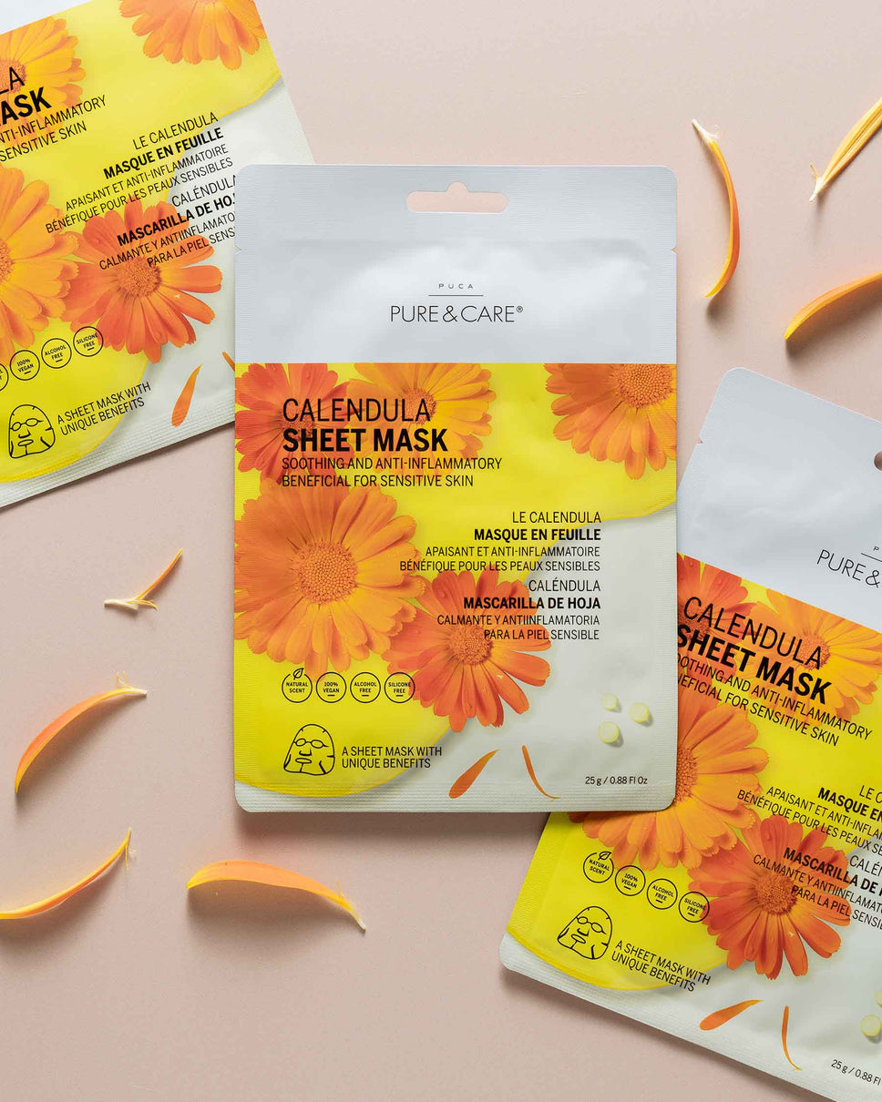 Sheet Mask with Calendula I PUCA - PURE & CARE