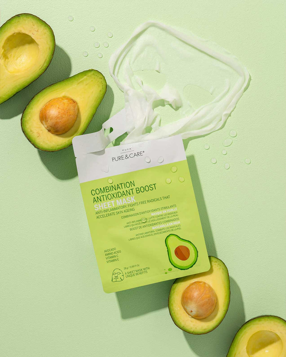 Sheet Mask Antioxidant Avokado | PUCA - PURE & CARE