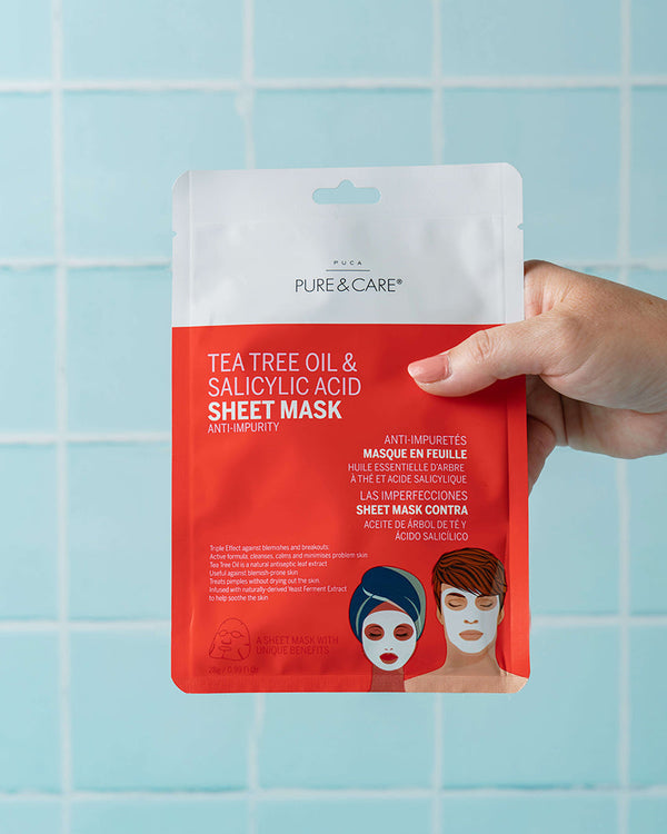 Tea Tree Oil Sheet Mask | PUCA - PURE & CARE