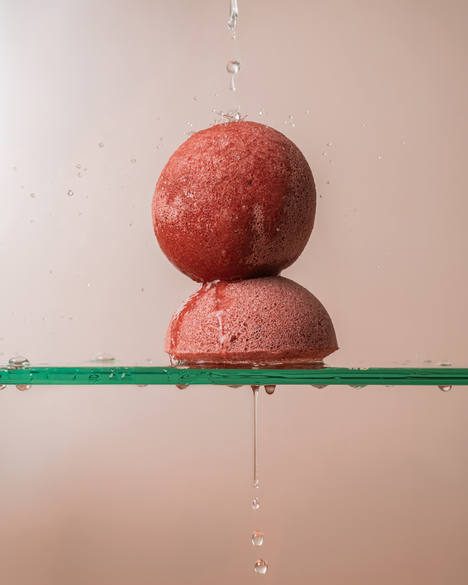 Konjac Schwamm Rot