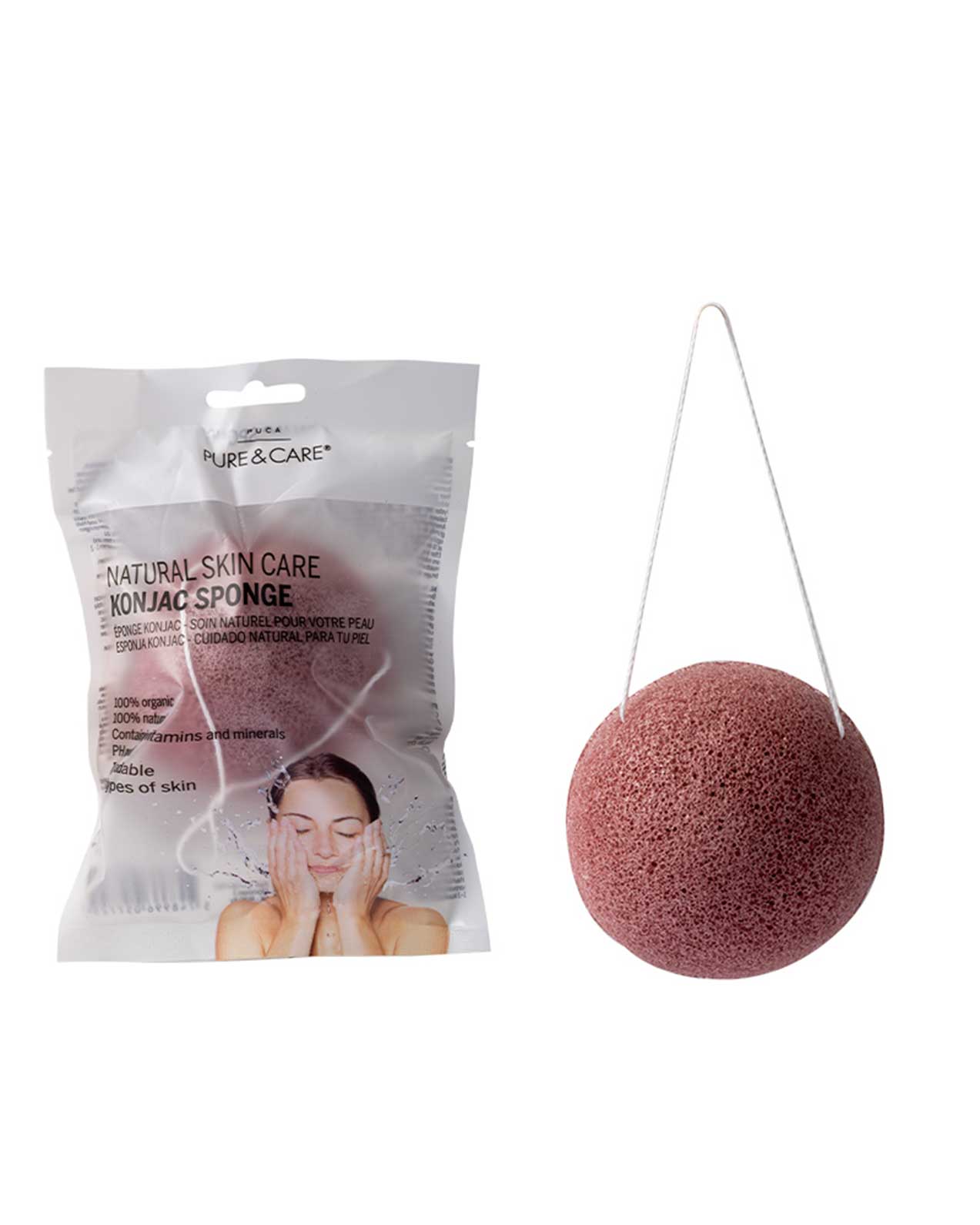 Konjac Schwamm Rot