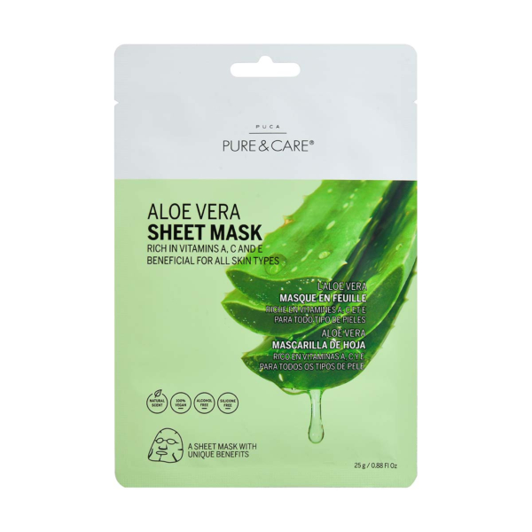 Tuchmasken Aloe Vera I PUCA - PURE & CARE