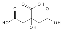 Kemisk Struktur af Citric Acid | PUCA - PURE & CARE